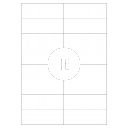 Etykiety samoprzylepne 105x37 100 szt. A4 MAT